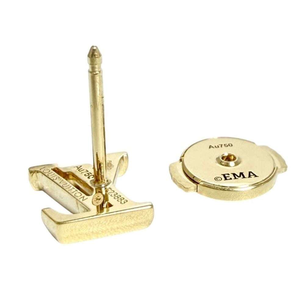 LOUIS VUITTON 18k Gold Earrings - Picture 6 of 10